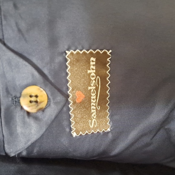 Samuelsohn Men's Blazer 100% Wool Size 44 Tall - Picture 4 of 12